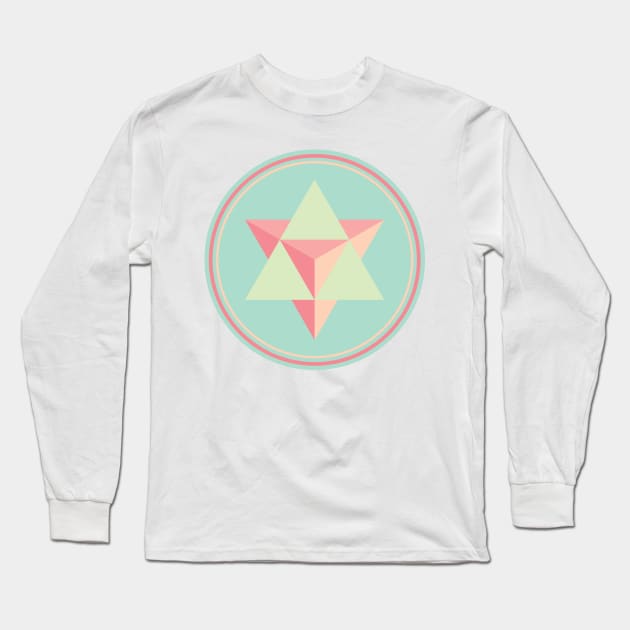 Merkaba Long Sleeve T-Shirt by GalacticMantra